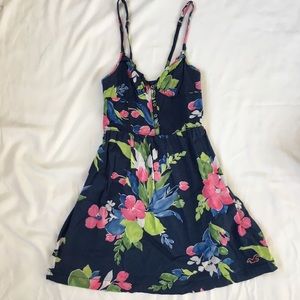 Hollister floral button up dress